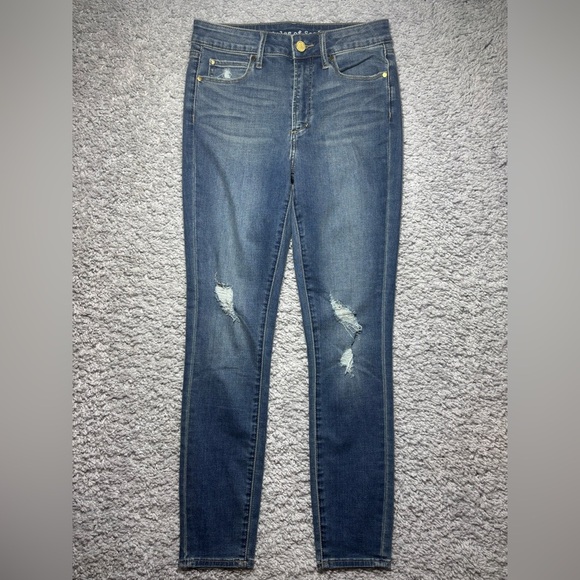 Articles of Society Jeans Womens 27 Skinny Mid Rise Stretch Distressed Denim - Picture 1 of 6